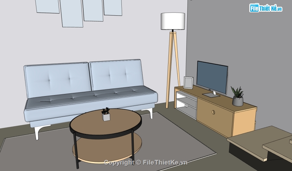 su nhà 1 tầng,sketchup nhà 1 tầng,nhà 1 tầng