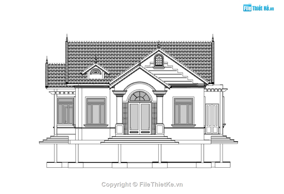 nhà cấp 4,su nhà cấp 4,sketchup nhà cấp 4