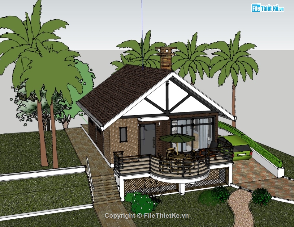 nhà nghỉ dưỡng,su nhà nghỉ dưỡng,sketchup nhà nghỉ dưỡng