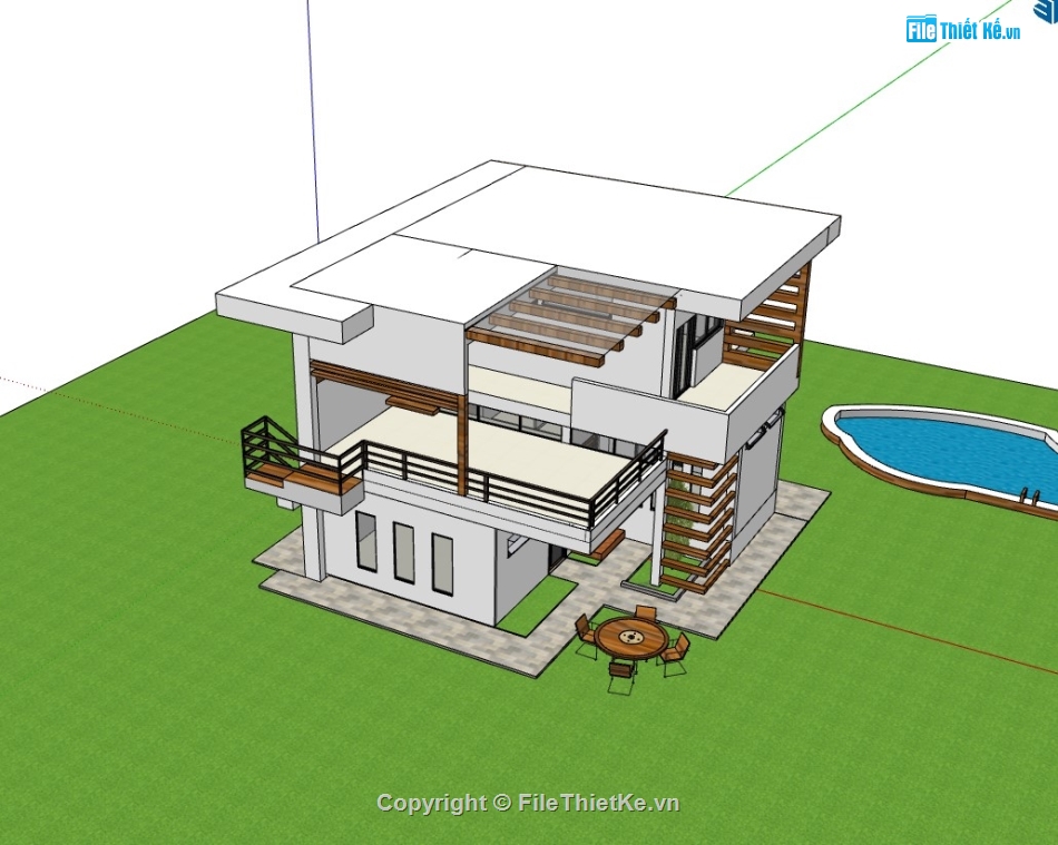 nhà phố 2 tầng,su nhà phố,sketchup nhà phố,su nhà phố 2 tầng,sketchup nhà phố 2 tầng