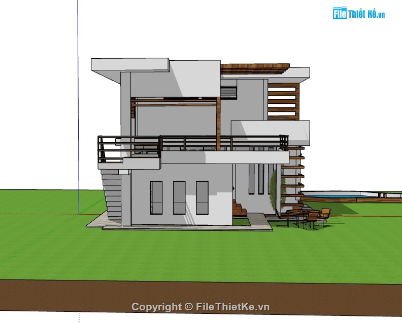 nhà phố 2 tầng,su nhà phố,sketchup nhà phố,su nhà phố 2 tầng,sketchup nhà phố 2 tầng