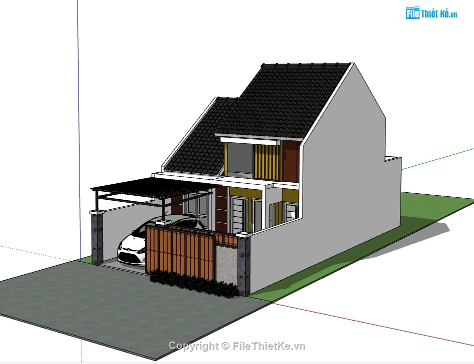 nhà phố 2 tầng,su nhà phố,sketchup nhà  phố,su nhà phố 2 tầng,sketchup nhà phố 2 tầng