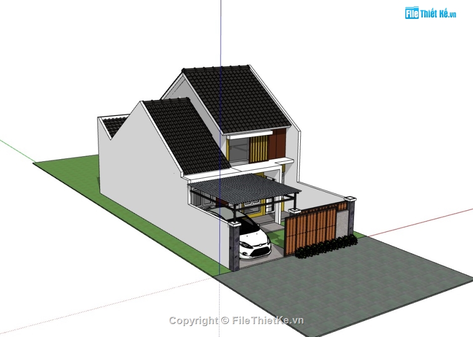 nhà phố 2 tầng,su nhà phố,sketchup nhà  phố,su nhà phố 2 tầng,sketchup nhà phố 2 tầng