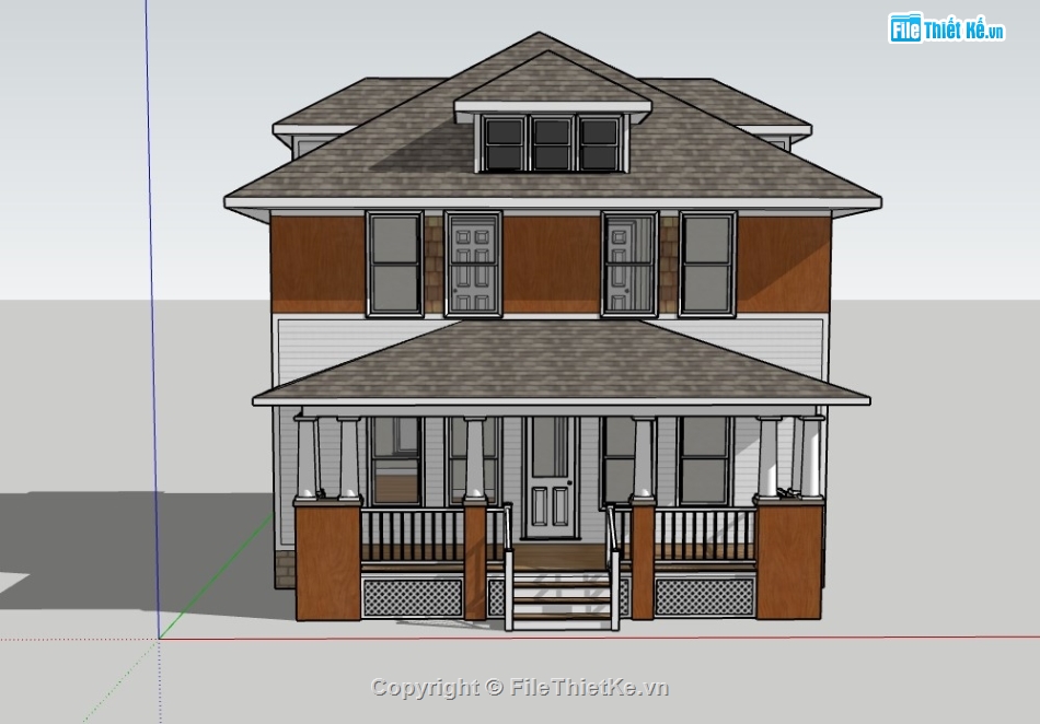 su nhà phố,sketchup nhà phố,sketchup nhà phố 2 tầng,su nhà phố 2 tầng