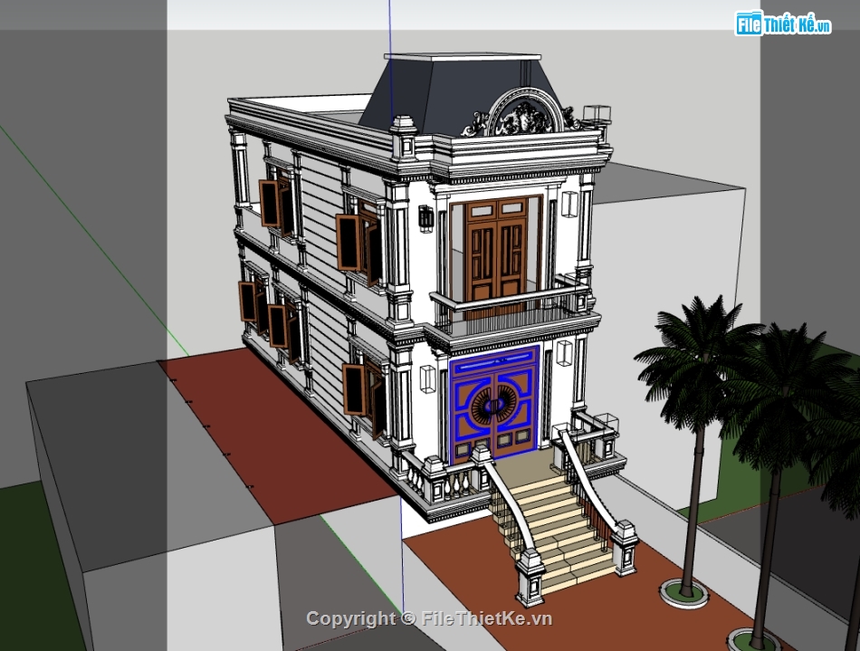 file su nhà phố 2 tầng,model su nhà phố 2 tầng,model sketchup nhà phố 2 tầng,file sketchup nhà phố 2 tầng