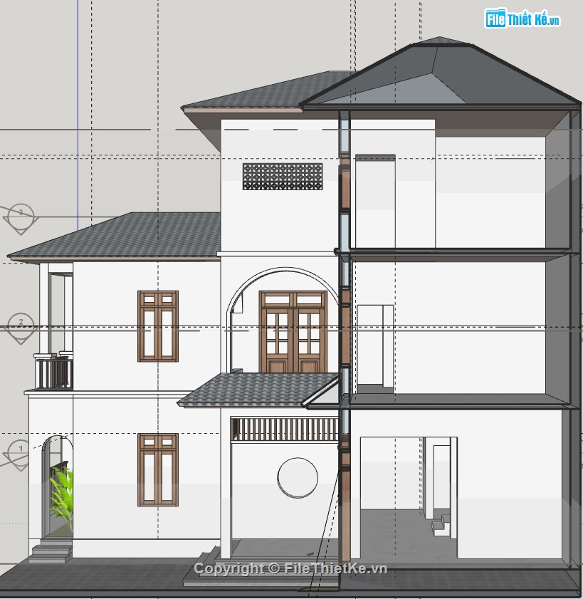 nhà phố 3 tầng,su nhà phố,sketchup nhà phố,su nhà phố 3 tầng,sketchup nhà phố 3 tầng