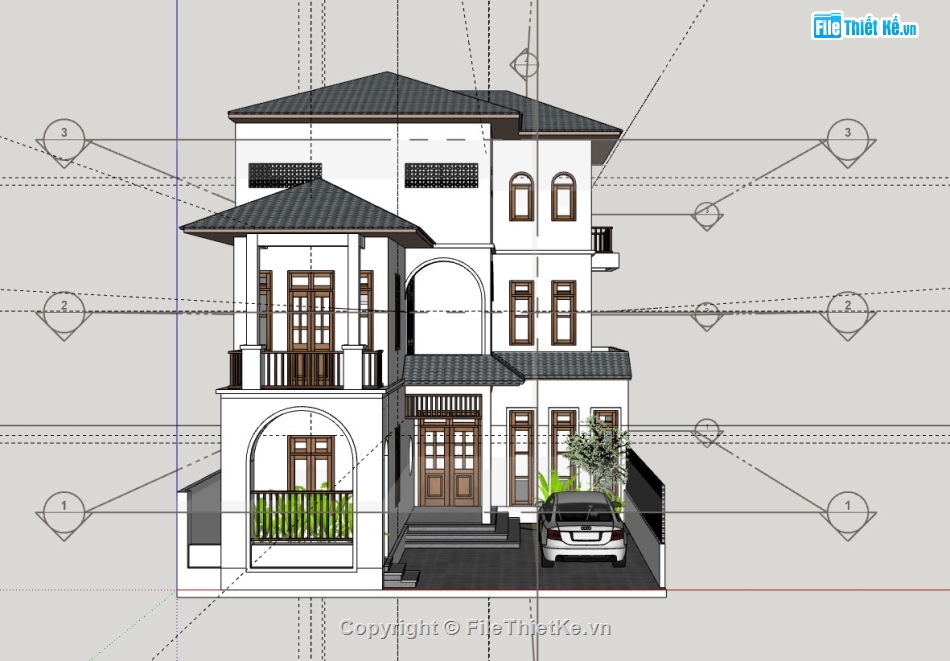 nhà phố 3 tầng,su nhà phố,sketchup nhà phố,su nhà phố 3 tầng,sketchup nhà phố 3 tầng