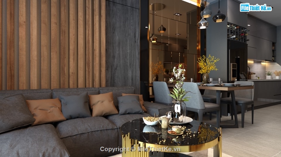 nội thất chung cư,phòng ngủ sketchup,su phòng khách bếp,file su phòng ngủ chung cư
