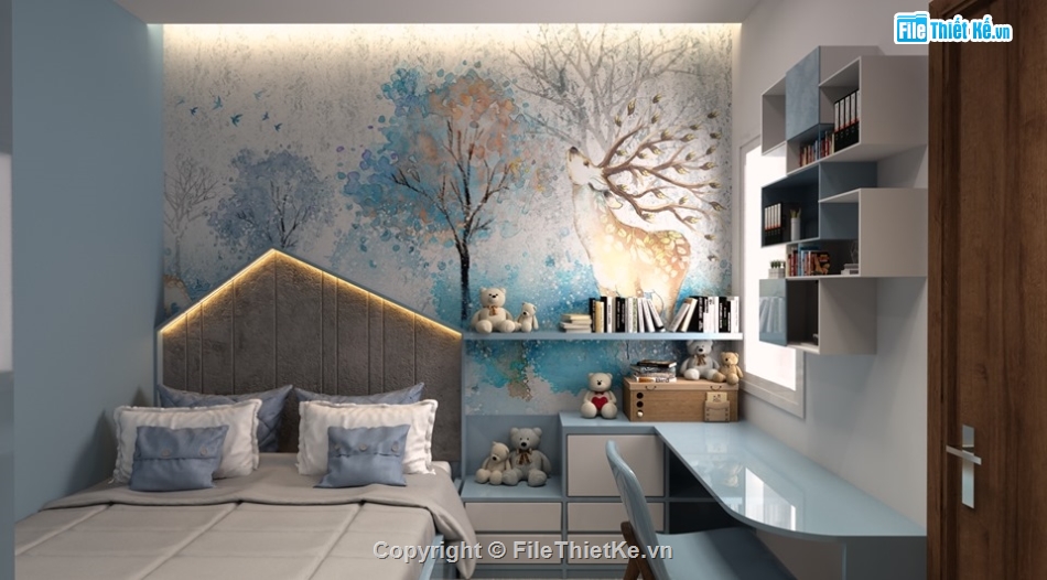 nội thất chung cư,phòng ngủ sketchup,su phòng khách bếp,file su phòng ngủ chung cư