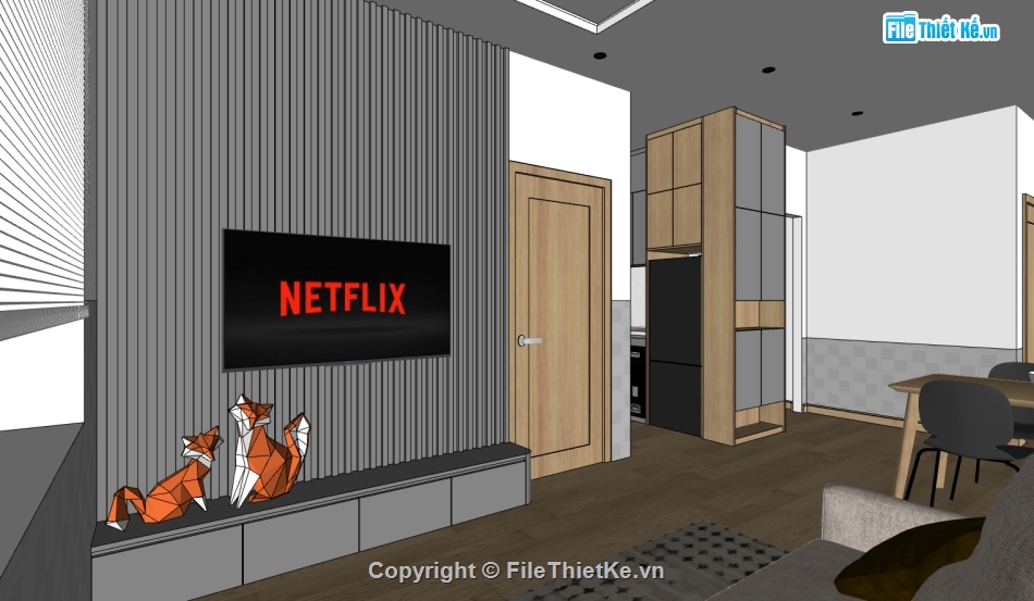 nội thất nhà,su nội thất nhà,sketchup nội thất nhà
