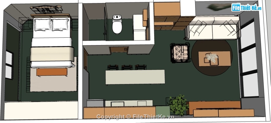 nội thất tầng 1,Model su nội thất tầng 1,file su nội thất tầng 1,model su nội thất 1 tầng