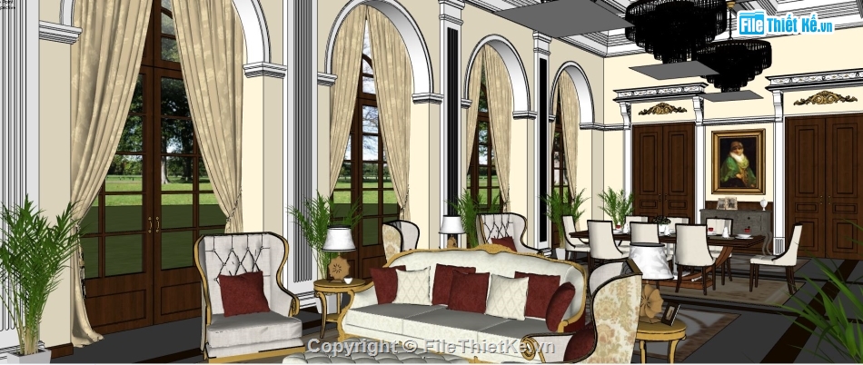 phòng khách hiện đại,su phòng khách hiện đại,File sketchup phòng khách hiện đại,phòng hiện đại