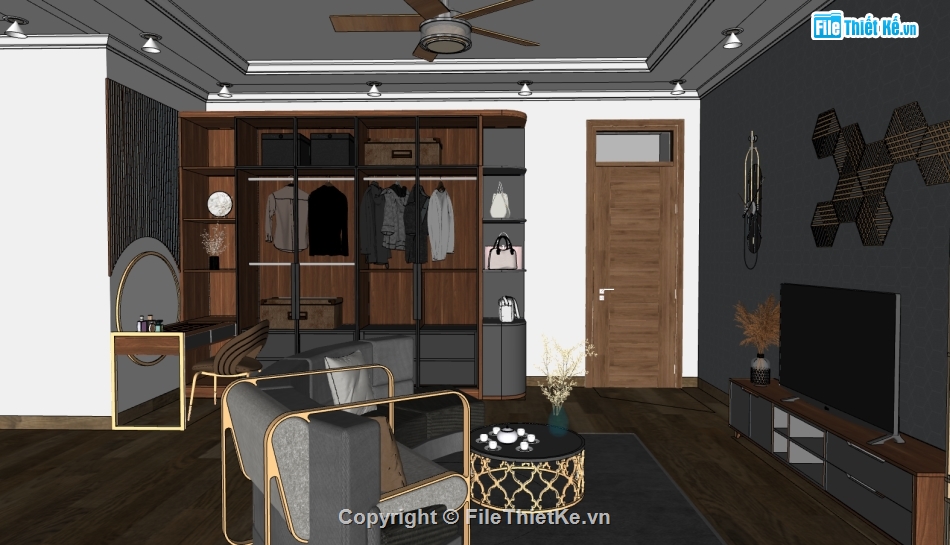 su thiết kế nội thất căn hộ,file sketchup nội thất phòng khách,dựng 3dsu phòng ngủ,mẫu sketchup nội thất