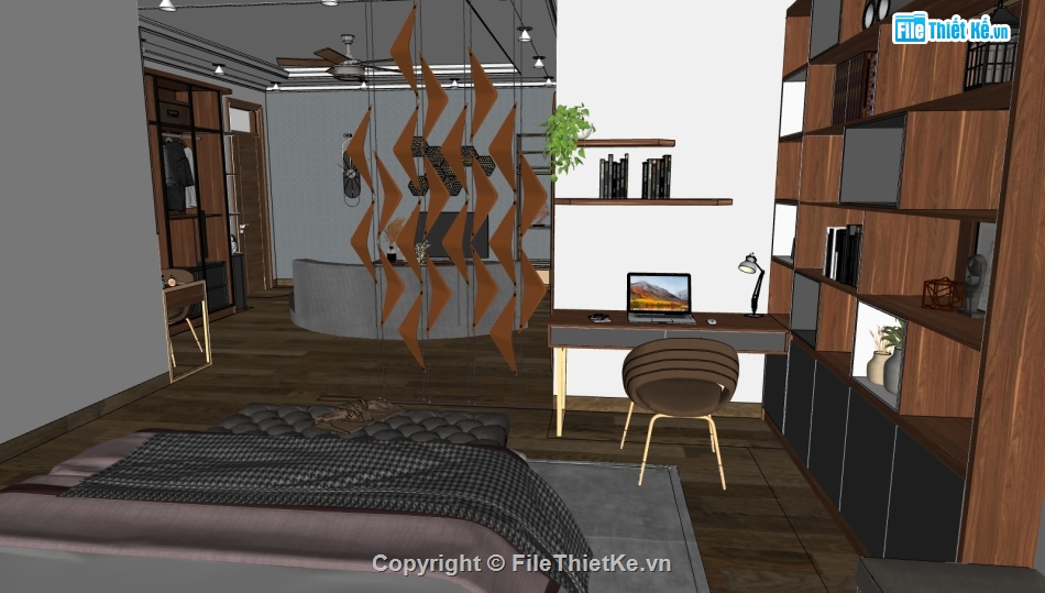 su thiết kế nội thất căn hộ,file sketchup nội thất phòng khách,dựng 3dsu phòng ngủ,mẫu sketchup nội thất