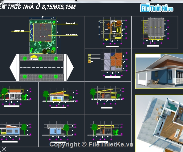 nhà ở nông thôn,kiến trúc nhà cấp 4,nhà cấp 4 đẹp,file su nhà cấp 4