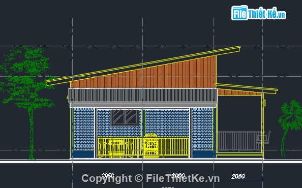 nhà ở nông thôn,kiến trúc nhà cấp 4,nhà cấp 4 đẹp,file su nhà cấp 4