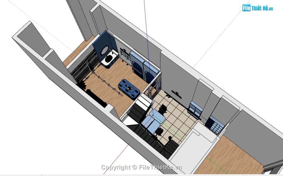 văn phòng,sketchup shop mỹ phẩm,cải tạo nhà ở