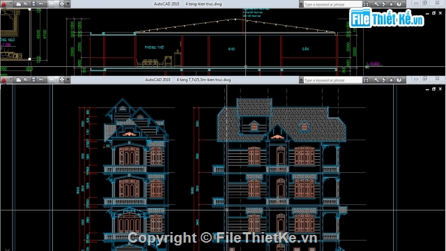 nhà 4 tầng,4 tầng,nhà thư viện 4 tầng,nhà lệch 4 tầng,nhà kích thước 11x18m,cad nhà 4 tầng