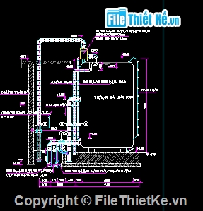 bản vẽ trạm bơm,cấp nước,trạm cấp nước,Bản vẽ cấp thoát nước,File thiết kế