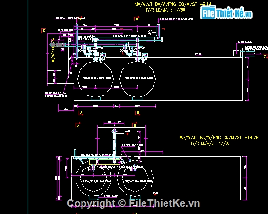 bản vẽ trạm bơm,cấp nước,trạm cấp nước,Bản vẽ cấp thoát nước,File thiết kế