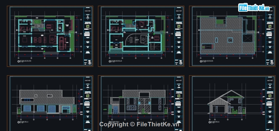 nhà mái thái kiểu nhật,nhà mái thái sân vườn,thiết kế biệt thự mái thái autocad,thiết kế su mẫu nhà mái thái,Thiết kế biệt thự 1 trệt 1 lửng