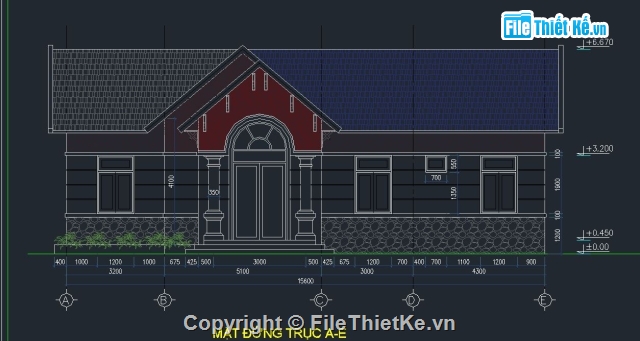 thiết kế nhà nông thôn,file thiết kế nhà cấp 4,biệt thự vườn