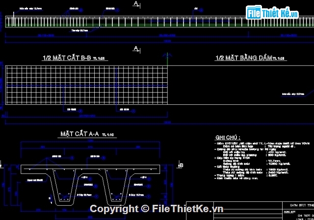 chi tiết dầm I,các loại dầm,dầm file cad,file cad dầm