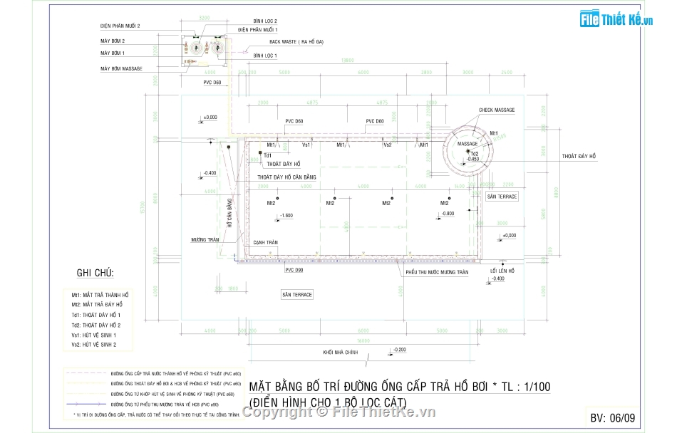 Thiết kế hồ bơi,thi công hồ bơi,bản vẽ hồ bơi,file cad thiết kế hồ bơi