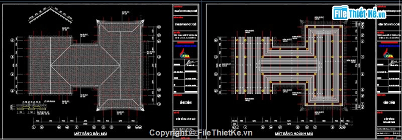 thiết kế đình làng,cad đình làng,đình làng