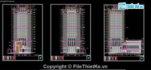 thiết kế khách sạn,đồ án khách sạn,file cad khách sạn,File thiết kế khách sạn đảo xanh