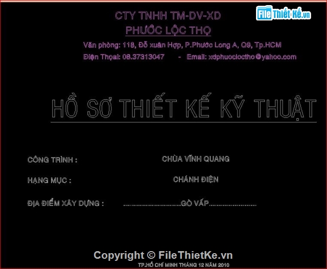 kiến trúc chùa vĩnh quang,file cad kiến trúc,chùa vĩnh quang quận 12