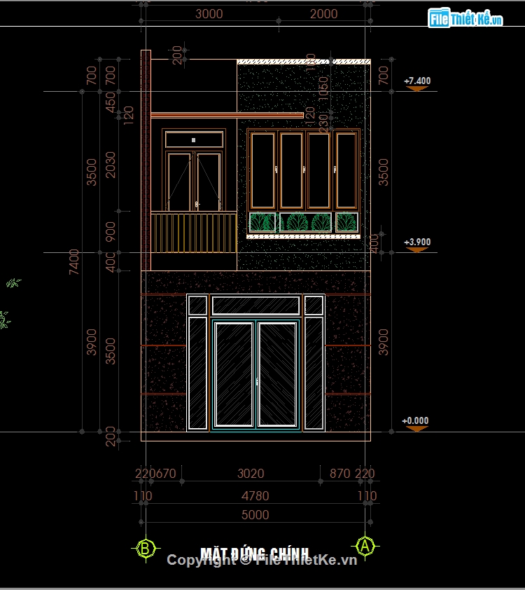 file cad nhà phố 2 tầng,bản vẽ nhà phố 2 tầng,full hồ sơn nhà phố,nhà phố 2 tầng,Thiết kế nhà phố 2 tầng