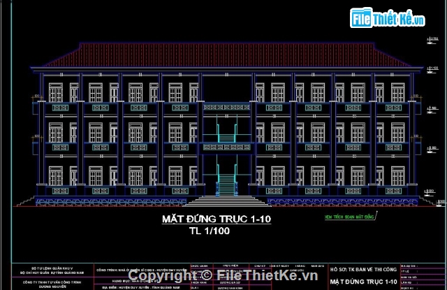 Nhà ở chiến sỹ 3 tầng,Nhà doanh trại chỉ huy 3 tầng,Chỉ huy quân sự,nhà quân sự 3 tầng,Bản vẽ ban chỉ huy quân sự,ban chỉ huy quân sự 9.6x33.4m