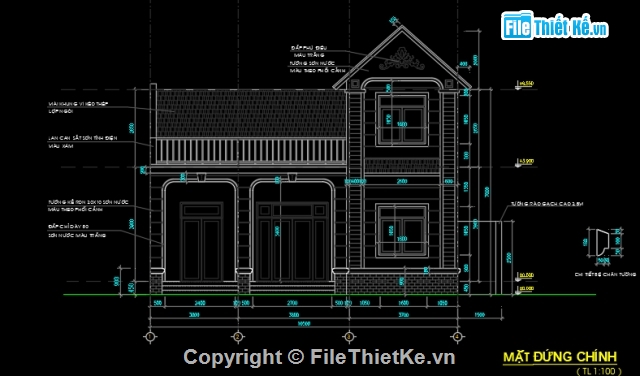 File thiết kế,nhà vườn,nhà cấp 4 đẹp,biệt thự vườn 10x8.5m,biệt thự vườn