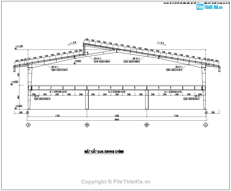 kết cấu thép nhà xưởng,thiết kế nhà xưởng 36x90m,thiết kế xưởng sản xuất giày