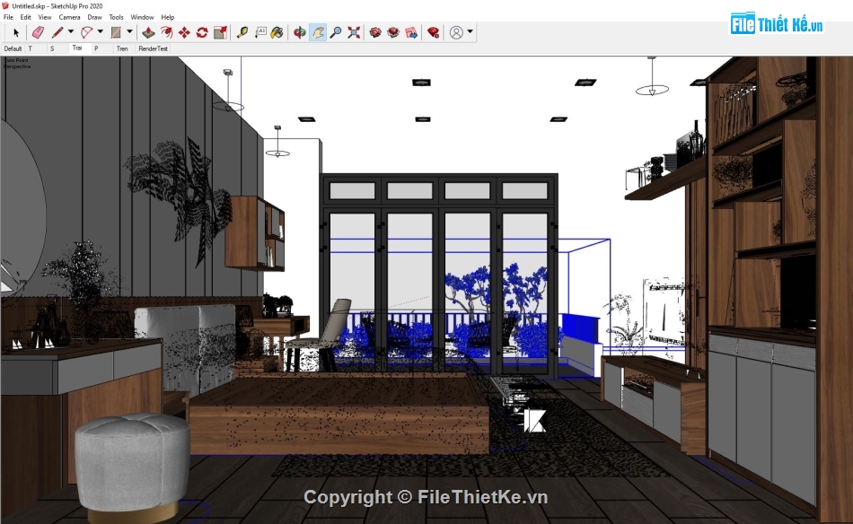 Model Sketchup Phòng ngủ,Phòng ngủ file su,Sketchup phòng ngủ,model phòng ngủ hiện đại,Phòng ngủ skp