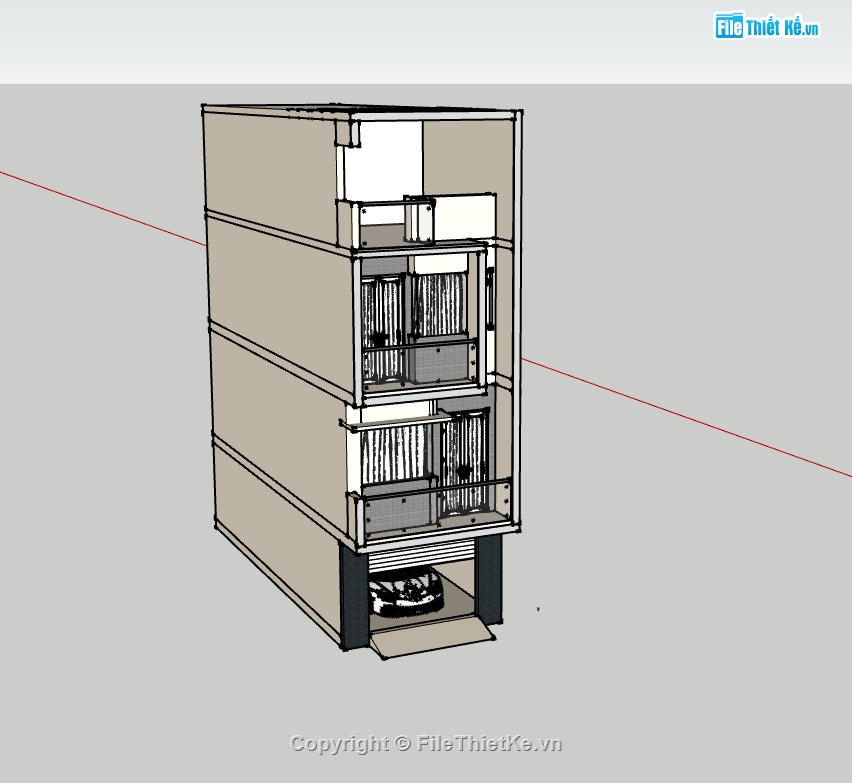 File thiết kế,nhà 4 tầng,su nhà phố