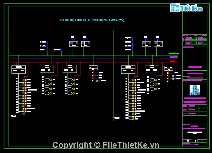 cấp điện,thiết kế điện,hệ thống điện,hệ thống điện 3 tầng