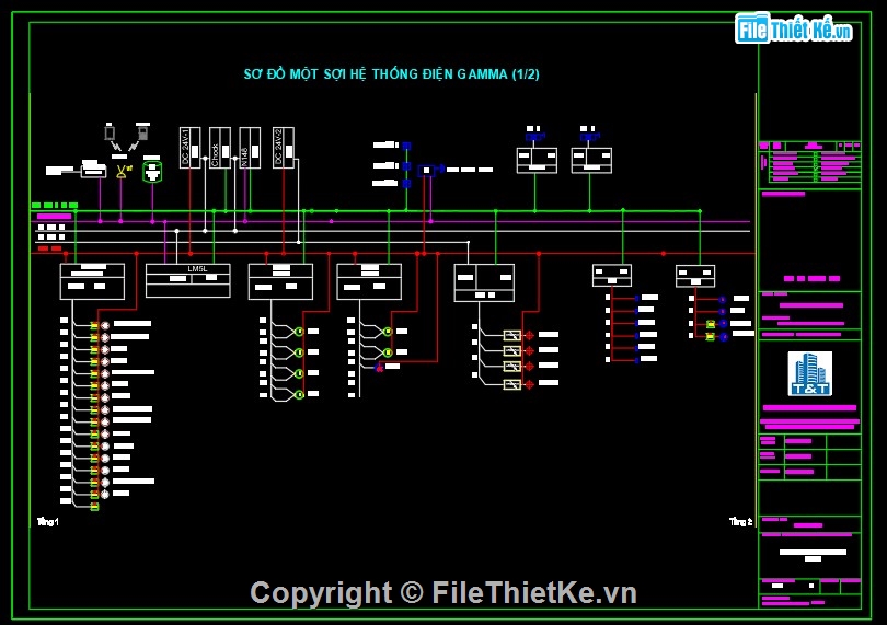 cấp điện,thiết kế điện,hệ thống điện,hệ thống điện 3 tầng