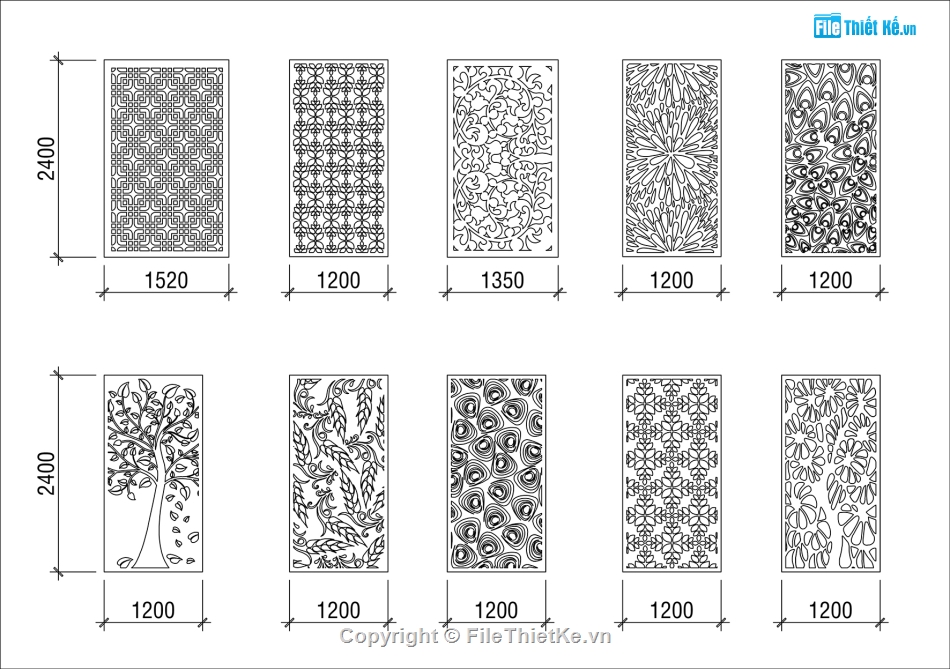 File cad,CNC,vách ngăn,thư viện cad,File Auto cad