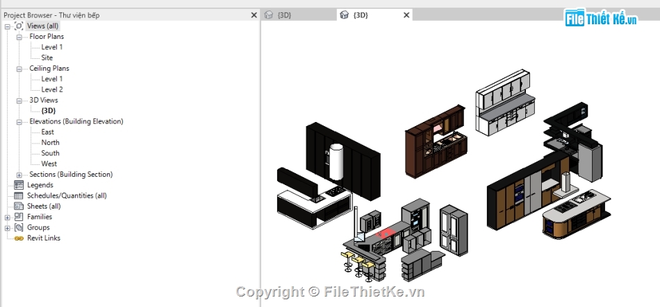 Thư viện revit bếp,revit nhà bếp,revit thư viện bếp,bộ thư viện tủ bếp revit,mẫu tủ bếp revit