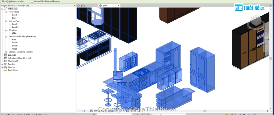 Thư viện revit bếp,revit nhà bếp,revit thư viện bếp,bộ thư viện tủ bếp revit,mẫu tủ bếp revit