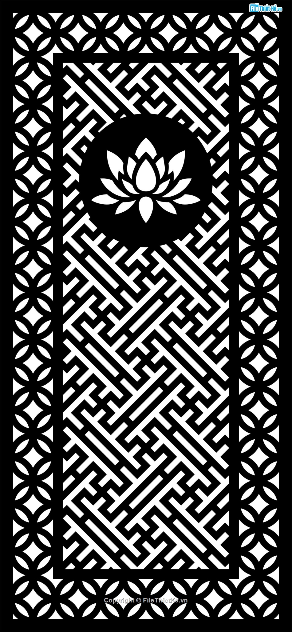 chữ vạn cnc,vách thờ cnc hoa sen,vách thờ chữ vạn cnc