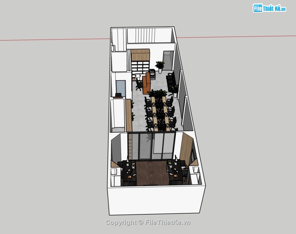 văn phòng,File sketchup nhà văn phòng,File sketchup phòng thờ,File sketchup văn phòng