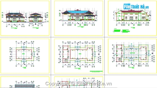 thiết kế chùa miếu,đình chùa cổ,đình chùa,chùa bảo sơn,chùa 13x24.5m