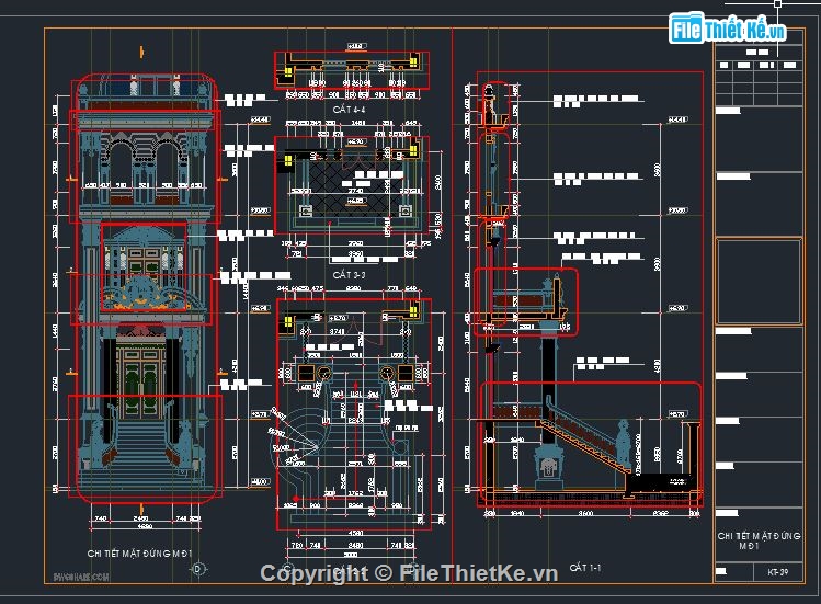 file cad 3 tầng,file cad mặt bằng,nhà phố 3 tầng