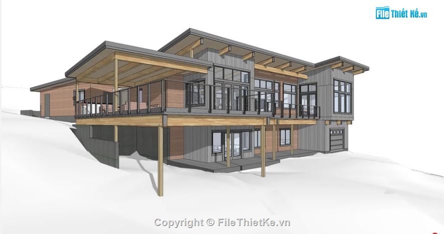 model su nhà 2 tầng,file sketchup nhà 2 tầng,nhà 2 tầng file sketchup,sketchup nhà 2 tầng