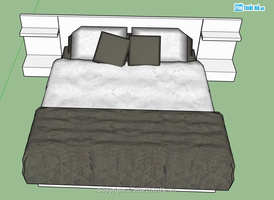 mẫu giường ngủ,mẫu giường,sketchup mẫu giường,thiết kế giường ngủ