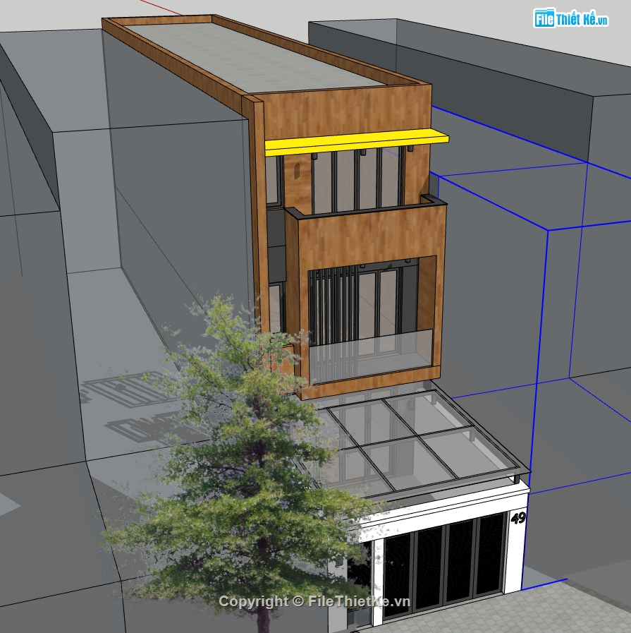 model sketchup nhà 3 tầng,file su nhà phố 3 tầng,file sketchup nhà 3 tầng,Model su nhà phố 3 tầng
