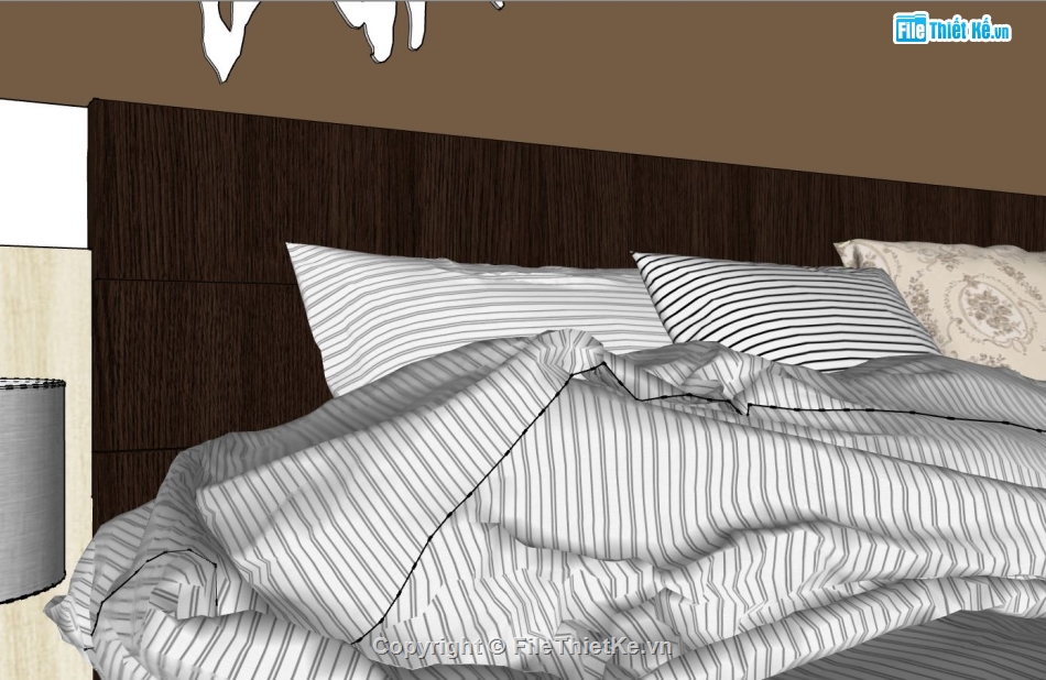 nội thất phòng ngủ,sketchup nội thất,sketchup nội thất phòng ngủ,mẫu nội thất phòng ngủ sketchup,phòng ngủ sketchup